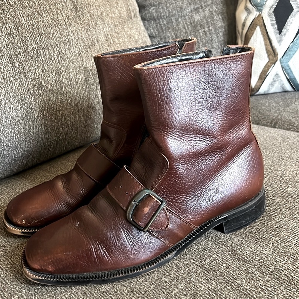Bostonian Vintage Brown Ankle Leather‎ boots Size 8.5